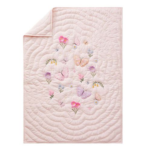 Pottery Barn Kids Wildflower Butterfly Toddler Quilt